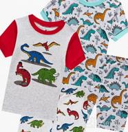 img 1 attached to 👶 Cute and Comfy Boys Cotton Toddler Pajamas: 2-Piece Baby Clothes Sets for Cozy Sleepwear review by David Crawford