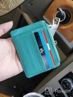 img 1 attached to Woogwin Women'S Slim RFID Credit Card Holder Wallet: Mini Front Pocket & Keychain Coin Purse! review by Jeff Robeson