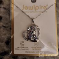 img 1 attached to 925 Sterling Silver Unicorn Heart Pendant Necklace With CZ Stones - Girls Women Gifts For Birthday Christmas review by Lisa Ellis