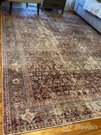 img 1 attached to Loloi II Layla Collection Spice/Marine Traditional 7'6"X9'6" Area Rug - LAY-02 review by Kiesha Butler