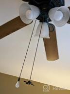 img 1 attached to ORB Ceiling Fan Pull Chain Extension With Light And Fan Cords For Easy Identification - 12 Inch Basic Length review by Joe Patterson