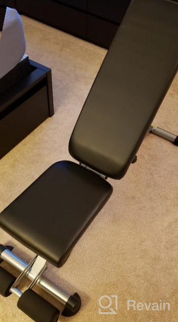 img 1 attached to RitFit Adjustable / Foldable Utility Weight Bench For Home Gym, Weightlifting And Strength Training - Bonus Workout Poster With 35 Total Body Exercises review by Kyle Merriman