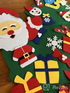 img 1 attached to 3Ft DIY Felt Christmas Tree Set For Kids Wall, Shareconn Felt Tree With 31 Detachable Ornaments For Toddlers, Wall Hanging Xmas Gifts With Santa Decoration review by Jeff Pettis