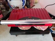 img 2 attached to Sandwich maker Kitfort KT-1609 Panini Maker, red review by Celina Kowalska ᠌