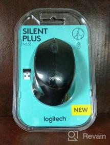img 3 attached to 🖱️ Logitech M330 Silent Plus Wireless Mouse - Black | USB Nano Receiver | 1000 DPI Optical Tracking | 3 Buttons | 24-Month Battery Life | Compatible with PC/Mac/Laptop/Chromebook | 2.4 GHz