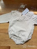 img 1 attached to Adorable Long Sleeve Ruffle Romper Top & Infant Skirt Set For Your Little Girl review by Greg Bloom