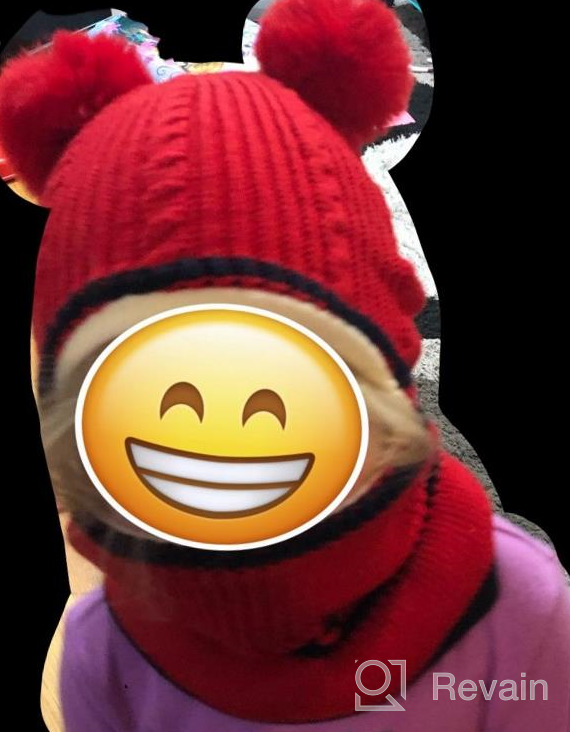 img 1 attached to 🧸 Kacota Pink Winter Knitted Earflap Bear Boys' Hats & Caps Accessories review by Chris Sisley