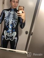 img 1 attached to Spooky Chic: Fixmatti Women'S Long Sleeve Skull Print Jumpsuit For Halloween Parties review by Darrell Sharp