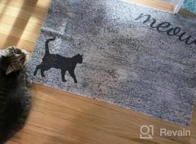 img 6 attached to Colorful Entrance Front Door Rug - Darkyazi 23.6" X 35.4", Funny Dog Design For Outdoors, Indoors, Bathroom, Kitchen, Bedroom, And Entryway Floor Mats. Non-Slip Rubber For Enhanced Safety.