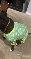 img 1 attached to Stretchable Yellow Duck Dog And Cat Pajamas For Small Dogs - Soft Material Dog Apparel For Comfy Sleepwear review by Joe Martin