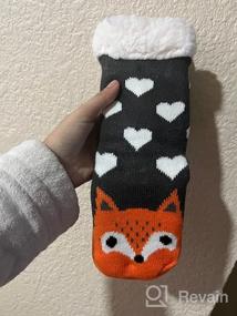 img 7 attached to 🐾 Soft & Cozy Slipper Socks for Boys and Girls | Animal Design | Anti-Slip & Thermal for Winter Indoors