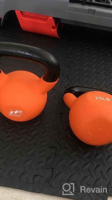 img 1 attached to Get Fit With RitFit: Neoprene Coated Kettlebells For Full Body Strength Training review by Sam Dhungana