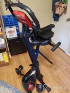img 1 attached to ADVENOR Folding Magnetic Exercise Bike With Arm Resistance Bands And Backrest For Comfortable Home Fitness review by Josh Culotta
