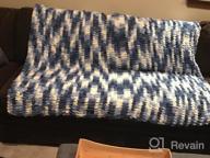 img 1 attached to Bernat Alize Blanket-EZ Yarn, Bright Blue review by Alejandro Silem