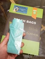 img 1 attached to AYOTEE 8 Gallon Green Trash Bags - 40 Count Ultra Strong Unscented Garbage Bags For Bathroom, Kitchen, Office & More review by John Reese