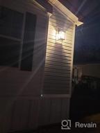 картинка 1 прикреплена к отзыву FUDESY Dusk To Dawn Sensor Outdoor Wall Lantern - Waterproof Porch Light Fixture With E26 LED Bulb For Front Door, House, White, 3000K от Gus Pierson