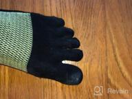 img 1 attached to Men'S & Women'S Running Toe Socks Low Cut Ankle Five Finger Cotton Socks review by Michael Pickering