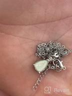 img 1 attached to Stunning White Fire Opal Pendant Necklace: Perfect Birthstone Jewelry Gift for Women and Girls review by Michael Montgomery