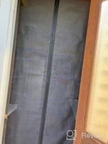 img 6 attached to Premium Magnetic Screen Door With Heavy Duty Fiberglass Mesh - Fits Door Size 32×82 For Sliding, Front And Garage Doors - With Strong Magnet Closure - Screen Size 34" X 83