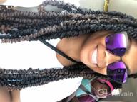 img 1 attached to 4 Packs Pre-Twisted Passion Twists Synthetic Crochet Braids 18 Inch Pre-Looped Spring Bomb Crochet Hair Extensions Fiber Fluffy Curly Twist Braiding Hair (T27#, 18 Inch (Pack Of 4)) review by Brandon Wong