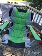 img 1 attached to Experience Ultimate Comfort With GigaTent Folding Camping Chair – Lightweight, Padded Seat With Back Support, Armrests And Carrying Bag! review by Joseph Swanson