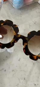 img 7 attached to Cute Flower Round Sunglasses For Kids - ADEWU UV 400 Protection Girls & Boys Gifts