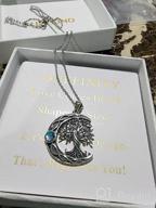 img 1 attached to 925 Sterling Silver Celtic Knot Pendant Necklace With Abalone Shell - Tree Of Life Jewelry For Women review by Simo Whisperer