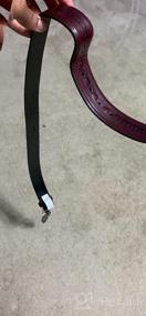 img 5 attached to 👔 Men's Burgundy Dress Leather Belts by Stacy Adams