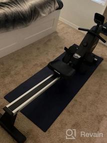 img 8 attached to YOSUDA Magnetic Foldable Rowing Machine - 350 LB Weight Capacity For Home Use With LCD Monitor, Tablet Holder, And Comfortable Seat Cushion