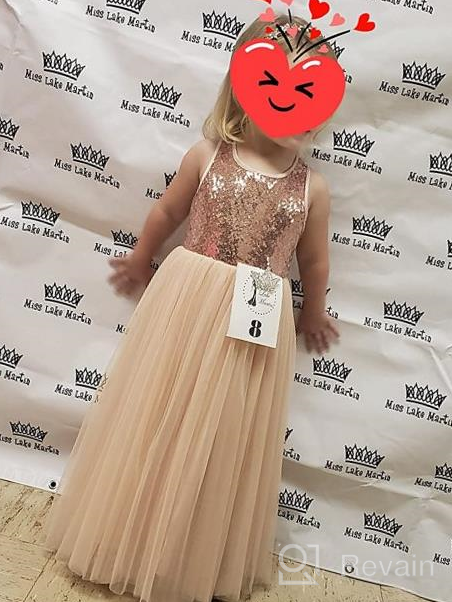 img 1 attached to 👗 Exquisite Ekidsbridal Crossed Toddler Dresses: Perfect Pageant Girls' Clothing Delight! review by Dejuan Stott