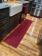 img 1 attached to Color G Non-Skid Beige Kitchen Runner Rug: Machine Washable And Easy To Clean Floor Mat review by Ashley Andrews