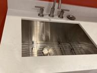 img 1 attached to 33X19 Undermount Kitchen Sink - Sarlai 33 Inch Kitchen Sink Undermount Single Bowl Stainless Steel 16 Gauge Sink Basin review by James Cowan