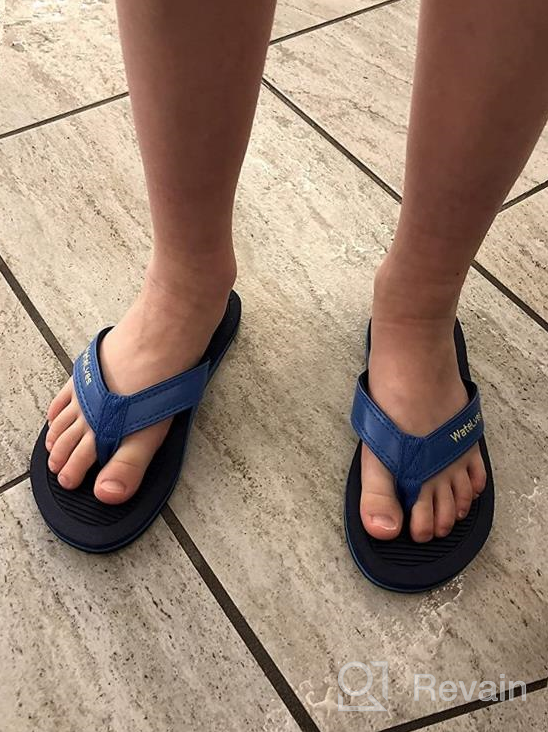 img 1 attached to 🦖 Fun Dinosaur Design! Quick Dry Kids Sandals - Size 24 - Boys' Shoes in Sandals review by Sin Gabriel