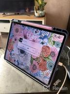 img 3 attached to 📱 Grey iPad Pro 12.9 Case/iPad Stylus Case with Stand/Smart Cover for iPad (2021) review by Kio Flyx ᠌