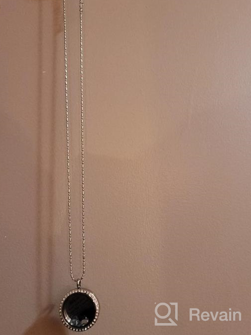 img 1 attached to Inspire Your Loved Ones with AZNECK's Best Floating Charms Locket Necklace - Perfect Gifts for Mother, Grandma, Granddaughter, Niece, and Family with Birthstones review by Chase Steele