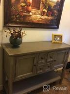 img 1 attached to P PURLOVE Console Table Buffet Sideboard Sofa Table With Four Storage Drawers Two Cabinets And Bottom Shelf (Espresso) review by Ryan Hoover