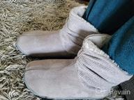 img 1 attached to Women'S Fluffy Faux Fur Memory Foam Bootie Slippers By Longbay - Cozy & Comfy! review by Mike Pettigrew