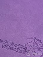 img 1 attached to 2023 Planner Weekly And Monthly 6.5" X 8.5" - Agenda With Hourly Time Slots, Expense & Notes, Inner Pocket, Vegan Leather Soft Cover - POPRUN Purple review by Courtney Collins