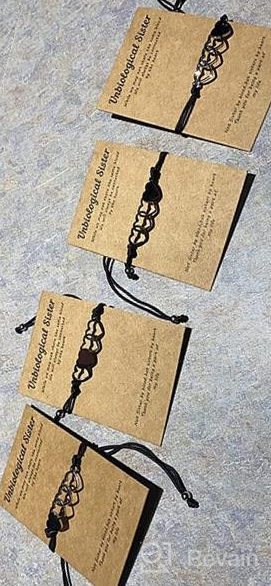 img 1 attached to 👯 Tarsus Upgraded Unbiological Sister Bracelets: Perfect Matching BFF Friendship Gifts for Women and Girls - 2/3/4 Pcs Set review by Amy Moultrie