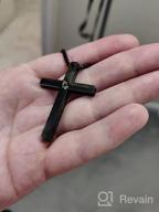 картинка 1 прикреплена к отзыву Ожерелье с религиозным крестом из нержавеющей стали с подвеской с библейским стихом и цепью 22 дюйма - Ювелирные изделия веры от KouGeMou. от Swami Alcaraz