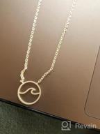 img 1 attached to 🌊 VAttract Wave Pendant Necklace: Captivating Ocean Jewelry for Women and Teen Girls review by Kimberly Sanders