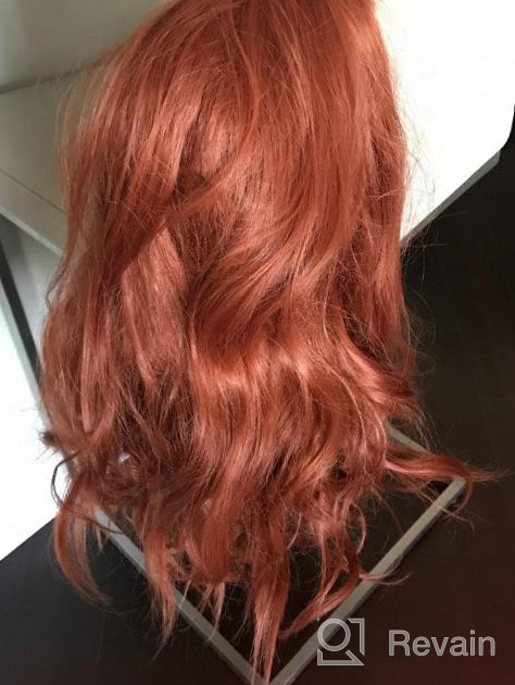 img 1 attached to Get A Natural Looking Copper Red With K'Ryssma Ombre Auburn Wig review by Sam Calderon