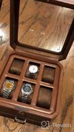 img 1 attached to Organize Your Timepieces In Style With ROTHWELL'S 6-Slot Leather Watch Box And Valet Drawer review by Jacob Guerrero