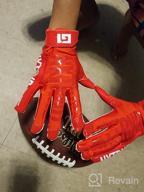 img 1 attached to Experience Unmatched Grip And Control On The Field With Nxtrnd G1 Pro Football Gloves For Men And Youth Boys review by Matthew Bell