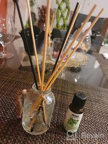 img 8 attached to Hossian Natural Rattan Reed Diffuser Sticks For Aroma Fragrance - Set Of 25 X 7" X 3Mm Primary Color Sticks With Refillable Glass Bottles And Reed Stick Replacements