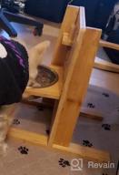 img 1 attached to Adjustable Raised Dog Bowls - 5 Level Wooden Pet Feeding Station For Medium To Large Dogs | FOREYY review by Libby Walker