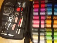 img 1 attached to Complete Professional Sewing Kit With 22 Spools Of Thread, Organizer, Scissors, Needles, And More - Perfect For Beginners Or Emergency Situations - Ideal Mother'S Gift review by Jon Dugan
