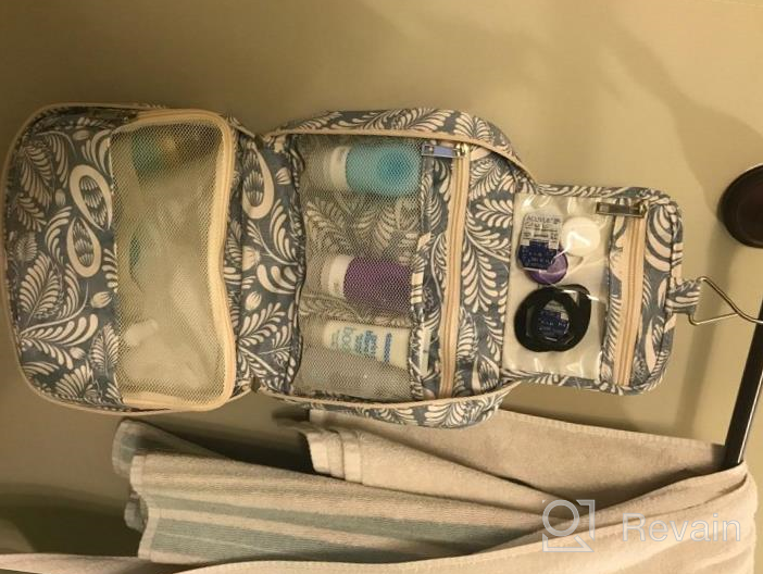 img 1 attached to Leopard Narwey Hanging Travel Toiletry Bag: Waterproof Cosmetic Make Up Organizer For Women & Girls review by Lex Ismael
