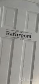 img 4 attached to DIY Removable Bathroom Wall Sticker For Home Decor - WC Sign Toilet Door Accessories