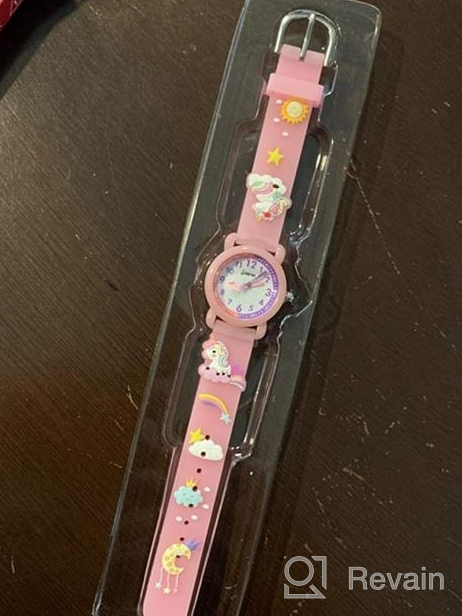 img 1 attached to Waterproof Unicorn Silicone Kids Watch - 3D 🦄 Cartoon Design for Girls Aged 3-10, Ideal Toddler Gift review by Yolanda Johnson